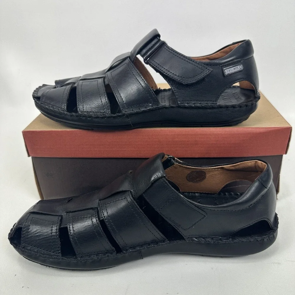 Pikolinos Mens Tarifa Fisherman Sandals 06J-5433 Black Size Eu 45